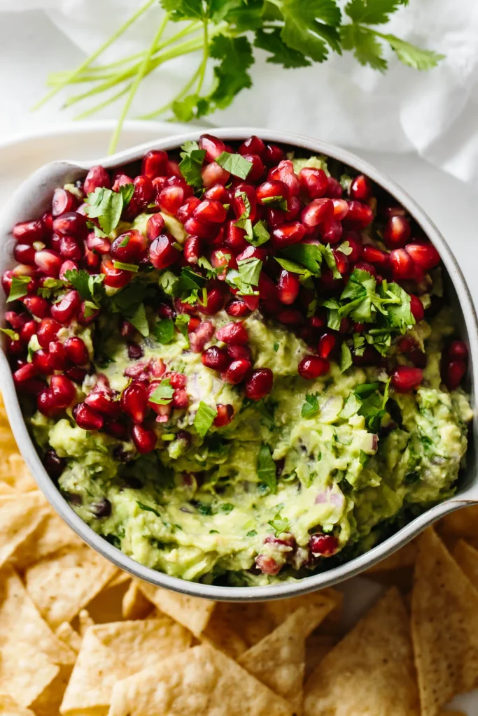 Pomegranate guacamole